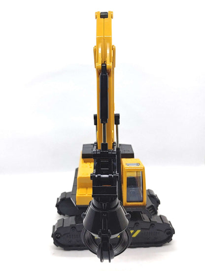 AZI Heavy High Speed Fiction Crusher and Holder Crane Die-cast Model Toy Excavator Truck Engineering Vehicle Tower Heavy Crane Collection Gift for Kids