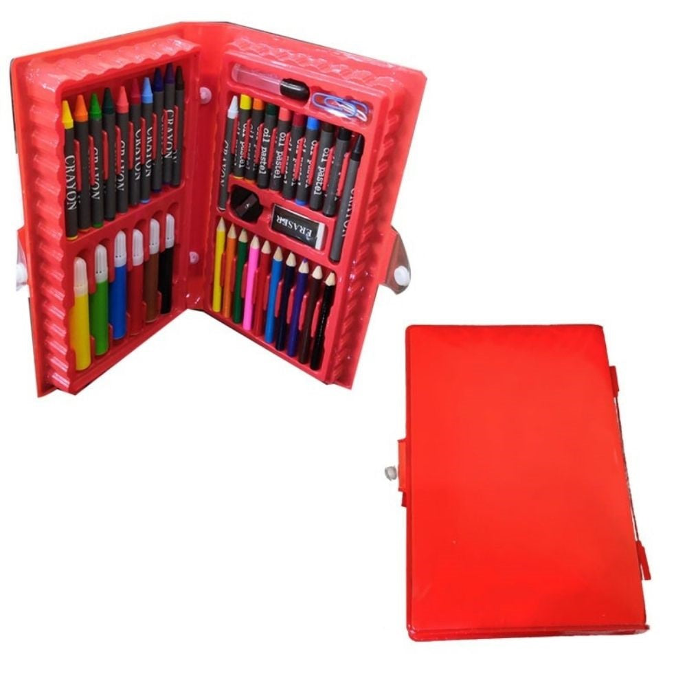 AZi® Coloring Kit Combo Box Color Pencil | Crayons | Water Color | Sketch Pens | Set of 42 in 1 Pieces | Multicolor