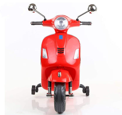 Vespa 12v Battery Operated Rechargeable Ride On Scooter with Foot Accelerator for Kids, 2 to 6 Years