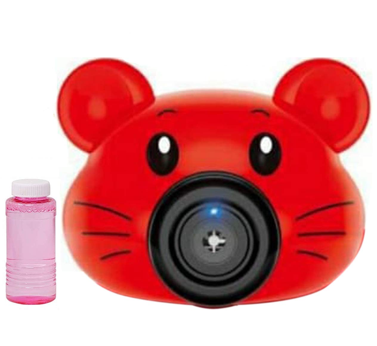 AZi Bubble Camera Machine, Rat Shape Camera with Music and Light, Bubble Blower for Kids