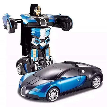 Remote Control Robot 2 in 1 Deformation Car Toy for Kids with Light for Kids Chargeable Remote Control