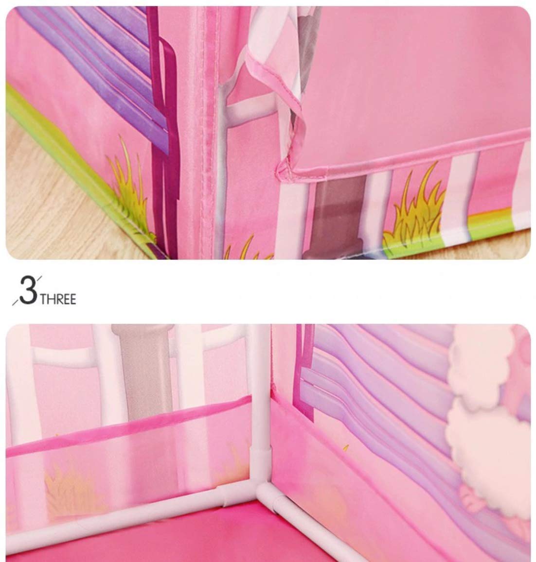 AZi Foldable Pop Up Jumbo Size Doll House Play Tent for Kids (Doll House) (DOLL HOUSE)