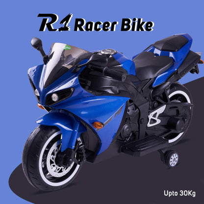 R1 Sports Battery Operated Ride On Bike For Kids, Hand Accelerator With Music System MULTICOLOR