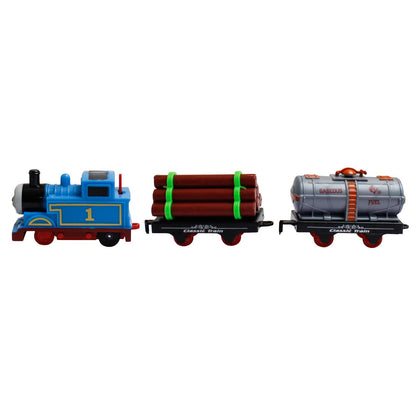 Thomas Cartoon Train Track Set Toy for Kids (Multicolor, Pack of: 1)