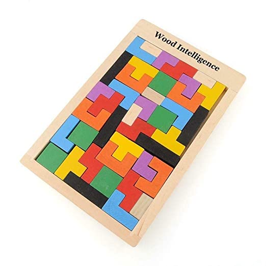 AZI Wooden  Russian Block Jigsaw Puzzle Toy (Multicolor)