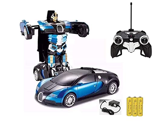Remote Control Robot 2 in 1 Deformation Car Toy for Kids with Light for Kids Chargeable Remote Control