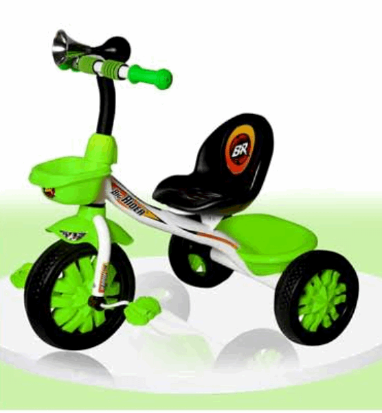 AZi Toys Heavy Quality Kids Tricycle with Basket and Bells Easy to Assemble 2 to 5 Years
