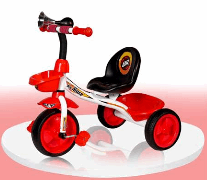 AZi Toys Heavy Quality Kids Tricycle with Basket and Bells Easy to Assemble 2 to 5 Years