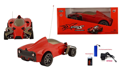 AZi Classic Modification DX Storm S Racing Remote Control (RC) Rechargeable Car with 27Mhz Frequency for Kids