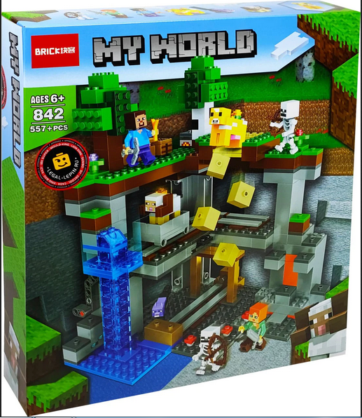 Decool Minecraft My World Blocks for Kids 557 + Pcs