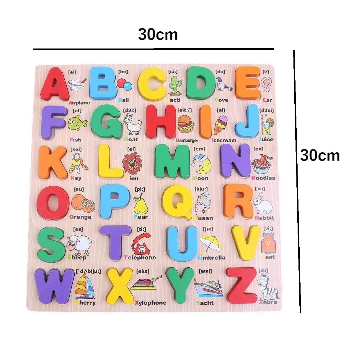 Alphabet Learning ABC with Capital and Small Letters Colorful Educational Puzzle Toy for Toddlers