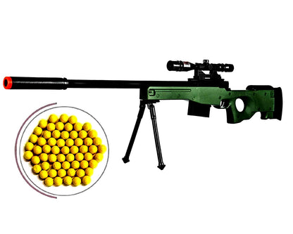 AWM 40" Inches PUBG Sniper Toy Gun with Laser Target Big Size Army Toy Gun Guns & Darts  (Green, Black)