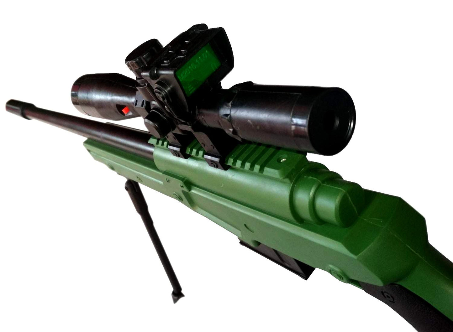 AWM 40" Inches PUBG Sniper Toy Gun with Laser Target Big Size Army Toy Gun Guns & Darts  (Green, Black)