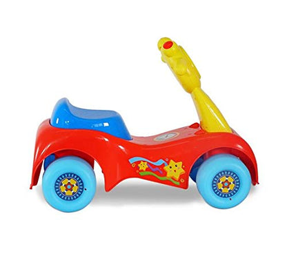 AZi Kids Ride On Push Car with Music & Light for Toddlers Baby | Baby Music Rider & Infant Baby car Toys | Kids Suitable for Boys & Girls (Multicolored)