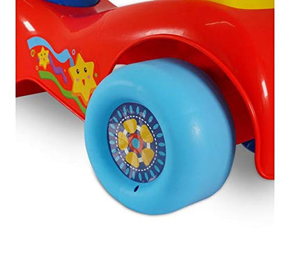 AZi Kids Ride On Push Car with Music & Light for Toddlers Baby | Baby Music Rider & Infant Baby car Toys | Kids Suitable for Boys & Girls (Multicolored)