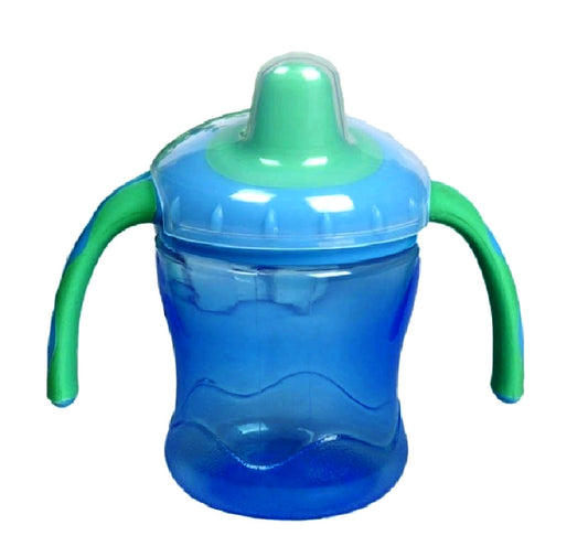 AZi® Spout Sipper for Infant/Toddler, 270mL, Anti-Spill Sippy Cup with Soft Silicone Spout BPA Free, 6m+ | Multicolor As Per Availability