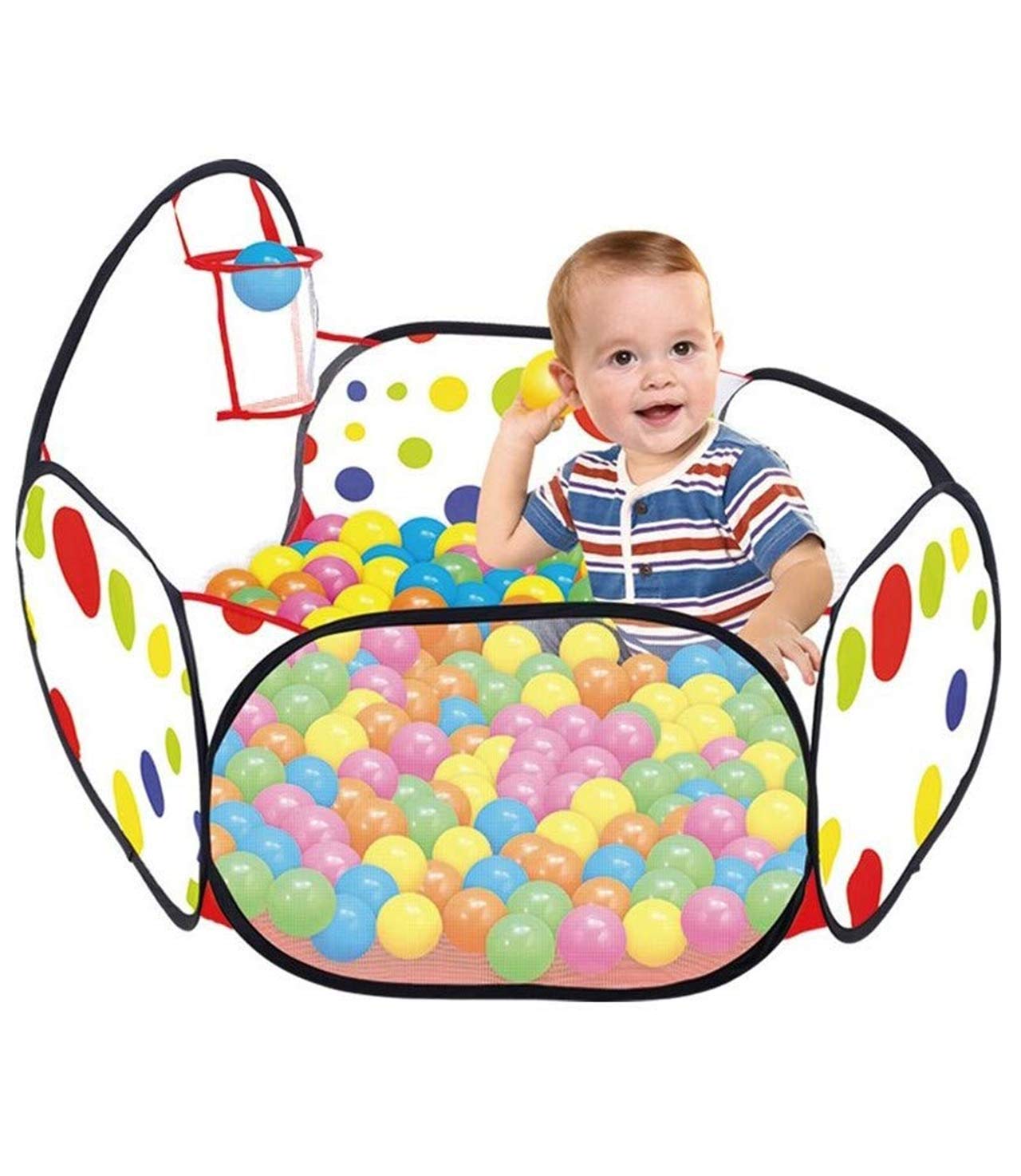 Foldable Basket Ball Pool Activity Toy for Indoor and Outdoor