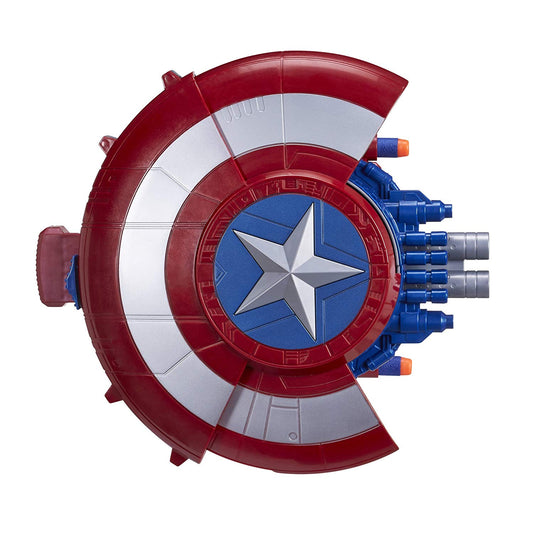 Super Captain Shooting Blaster Reveal Shield with 10 Soft Foam Darts