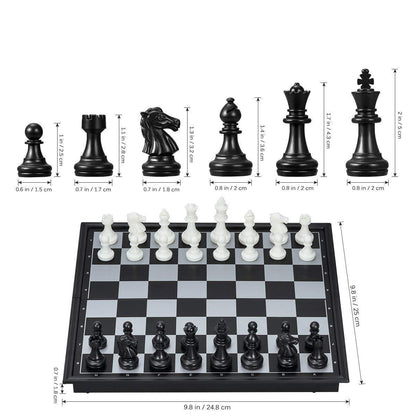 Magnetic Travel Chess Set with Folding Board Educational Toys