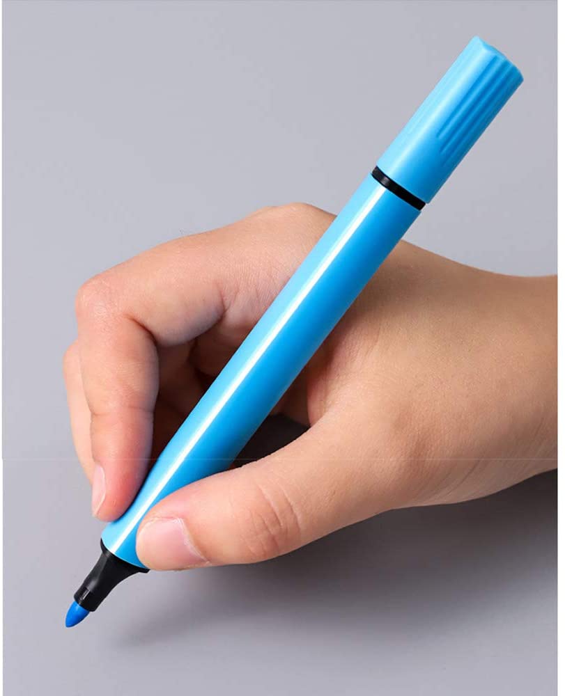 AZi® 24 Color Art Marker Pen, Watercolor Pen, Triangle Washable Children's Watercolor Pen Set, Washable Watercolor fine Nib Children's Drawing Marker Pen Set, Children's Gift (24 Colors)