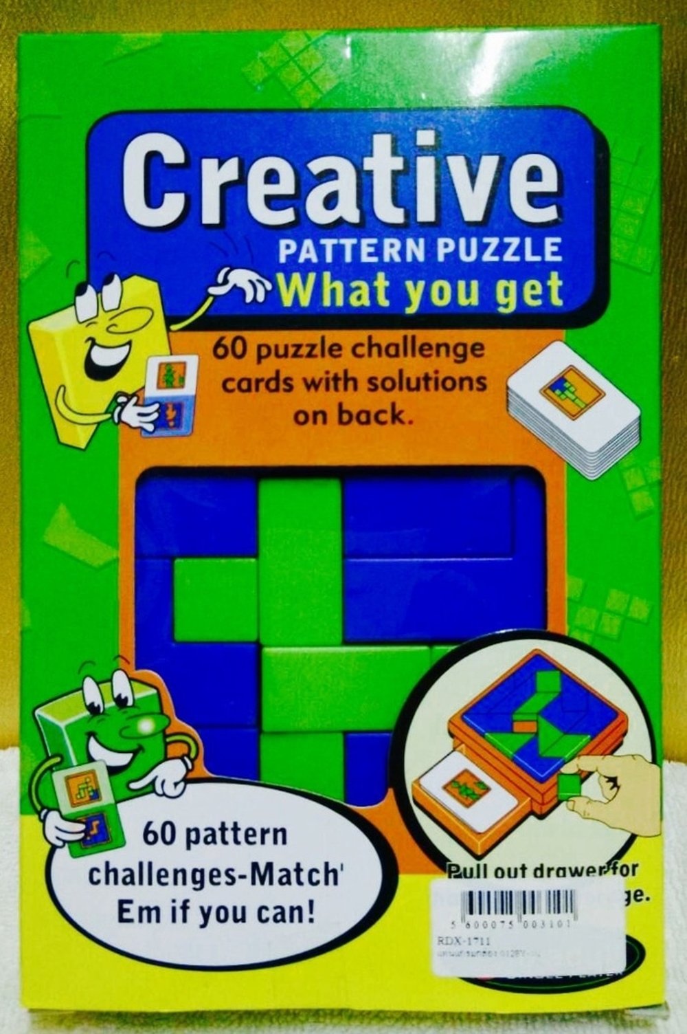 Creative Pattern Puzzle Game with 60 Challenge Cards