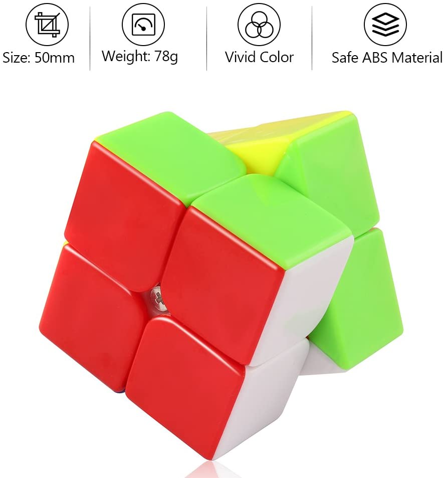 High Speed 2x2 Cube for Kids (Multicolor)