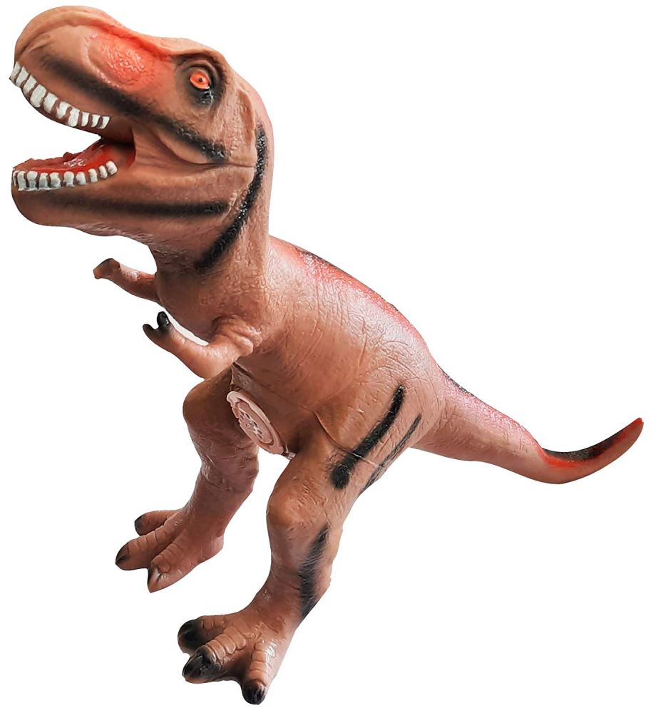 AZi® Giant Size Soft Rubber Dinosaur Play Toy for Kids with Realistic Dinosaur Roar Sound, Toy for 2 3 4 5 Year Old, Non Toxic - Tyrannosaurus - Multicolor