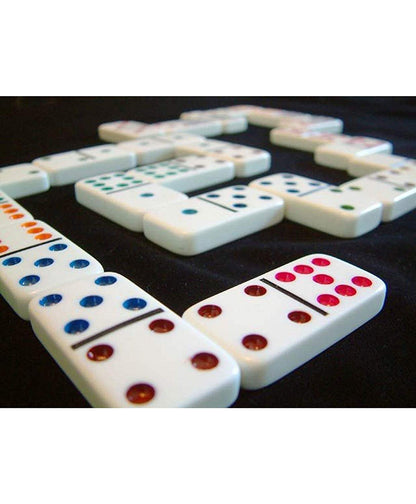 Double 6 Color Dot Dominoes Blocks for Party & Fun/ Dominoes Blocks Set Board Game for Kids