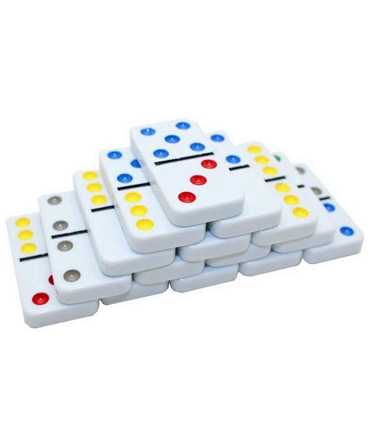 Double 6 Color Dot Dominoes Blocks for Party & Fun/ Dominoes Blocks Set Board Game for Kids
