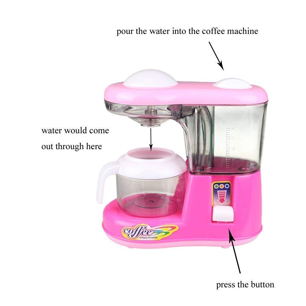 AZi® 4Pcs Household Pretend Play Set with Juicer, Mixer, Water Dispenser, Toaster for Kids Girls 3 Years Old Kids | Multicolor