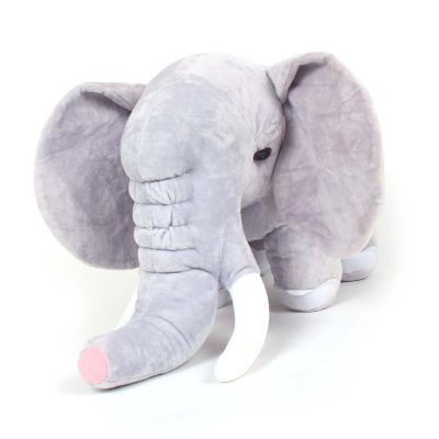 AZi® Elephant Cute Soft Toy | Soft Stuffed Plush Animal Character Toy for Kids | 50 cm | Grey