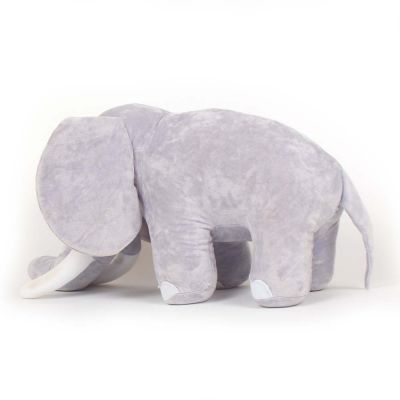 AZi® Elephant Cute Soft Toy | Soft Stuffed Plush Animal Character Toy for Kids | 50 cm | Grey