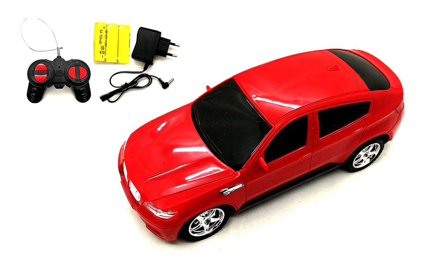 Four-Way Rechargeable Remote Control RC Electric Racing Car with  (Red)