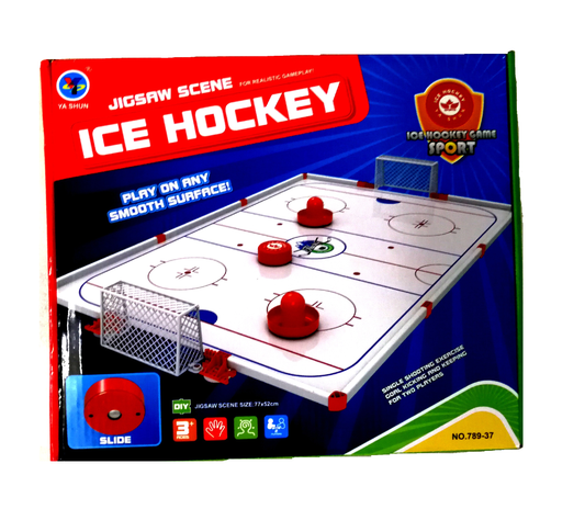 Table Ice Hockey Set with Field and Sliding Ball Puck