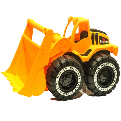 High Quality Friction Powered Big Bulldozer and Excavator Toy for Kids (Yellow, Large) (Second Edition)