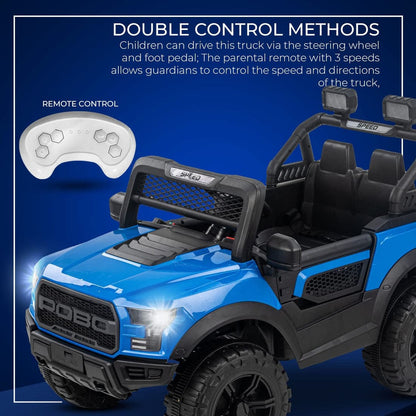 Electric Ride-On Car for Kids | Rechargeable Battery | Bluetooth Remote Control | USB MP3 Player | Double Seat