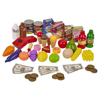 AZi® Little Kids Shopping Supermarket Kitchen Set for Kids | 61pc Children's Kids Toddler Supermarket Creative Pretend Role Play Toys Set | Multicolor