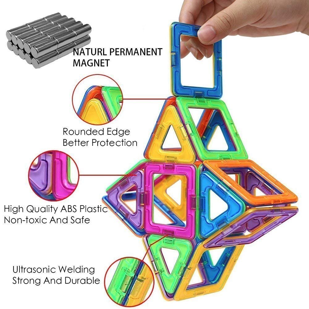 Magic Designer Creativity Theme Brain Training Magnetic  86 PCS (Multicolor)