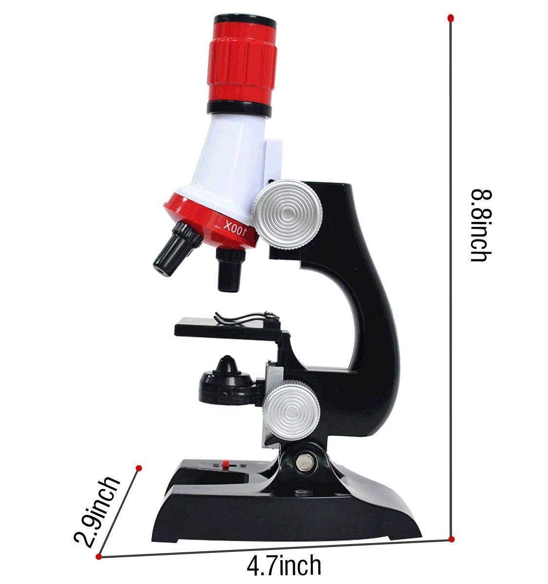 Science Microscope, Educational Toy Real Working Microscope for Kids  (Multicolor)