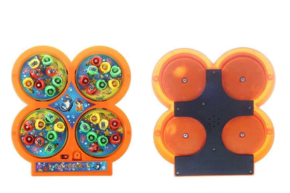 AZi® Fish Catching Game with Sound, Include 32 Pieces Fishes and 4 Fishing Rod, Musical Fishing Games for Kids