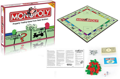 Monopoly Property Trading Board Game Set with Plastic Tokens Board Game.