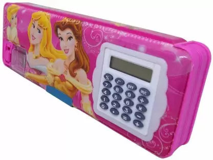 Unicorn, Barbie,  Geometry Box for Girls Geometry with Calculator (Multicolor) 1 Pcs