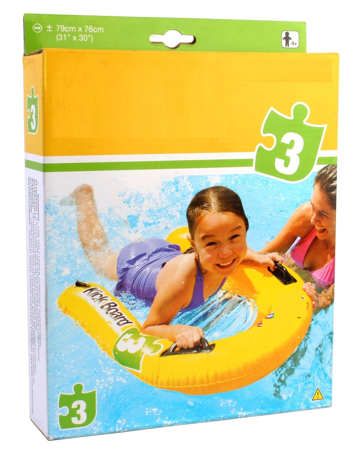 AZi® Pool Class Inflatable Kick Board Float Swimming Aid 58167EU | for Ages 4+ Years | Multi Color