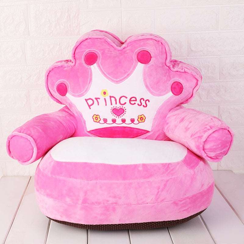 AZi Sofa Seats Princess Baby Sofa Chair Soft Cushion Toddler Armchair Kids Couch Bed Backrest Chair Baby Plush Toys Infant Seats Furniture for Living Room Bedroom Baby Toy Home Gift | Pink