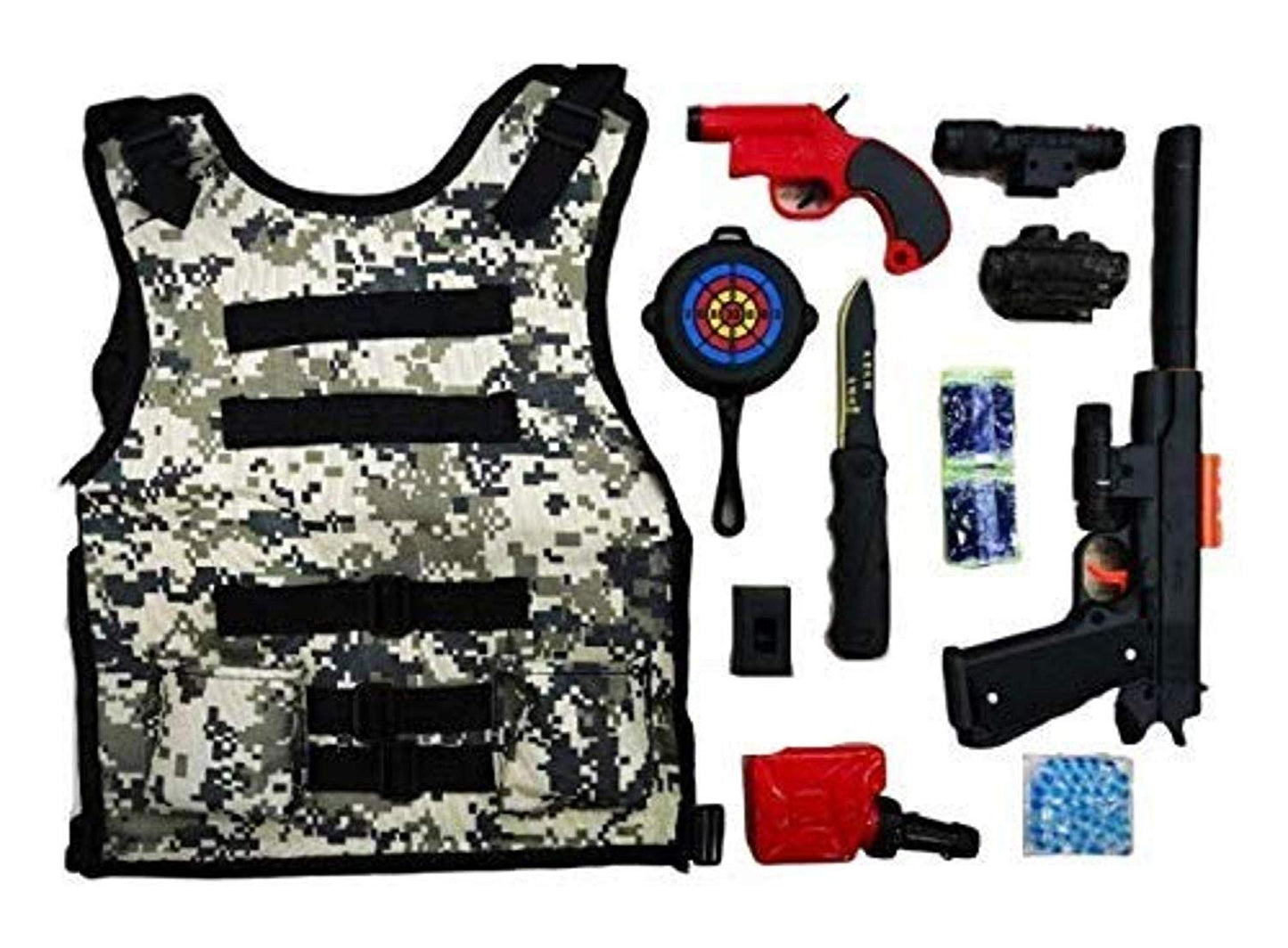 Pubg Battle Ground Gun Set with Bullet Proof Jacket for Kids