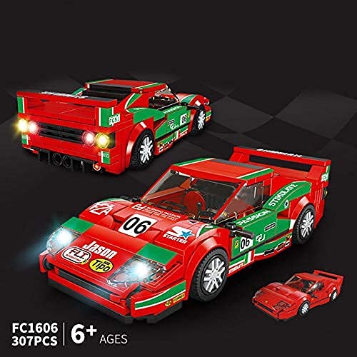 AZi® Sports Car Racer Supercar Model Educational Bricks DIY Building Blocks for Kids (FC1606 307 pcs)