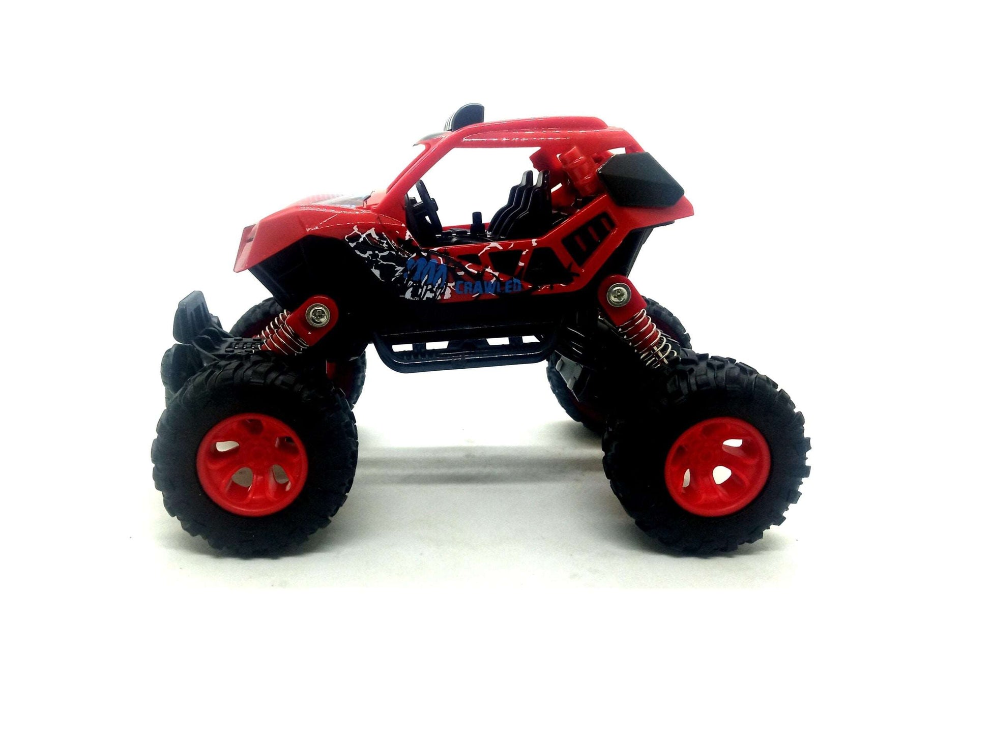 Amazing Graphic Printed Rock Crawler 2.0 Four Way Pull back Metal Die-cast High Speed Long Distance Drive Friction Powered Off-Road 4 Wheel Car Toy