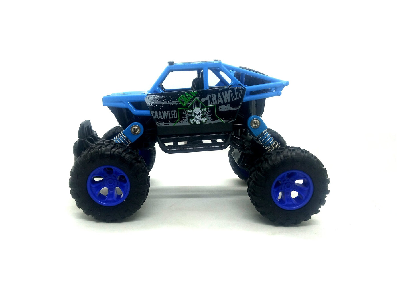 Amazing Graphic Printed Rock Crawler 2.0 Four Way Pull back Metal Diecast High Speed Long Distance Drive Friction Powered Off-Road 4 Wheel Car Toy