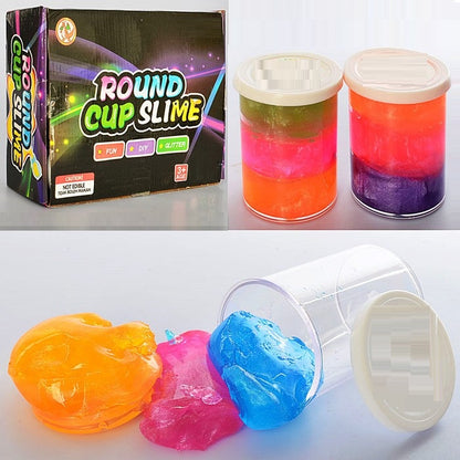 Round Cup Slime Multi-Color 150 g (1 Bottle)
