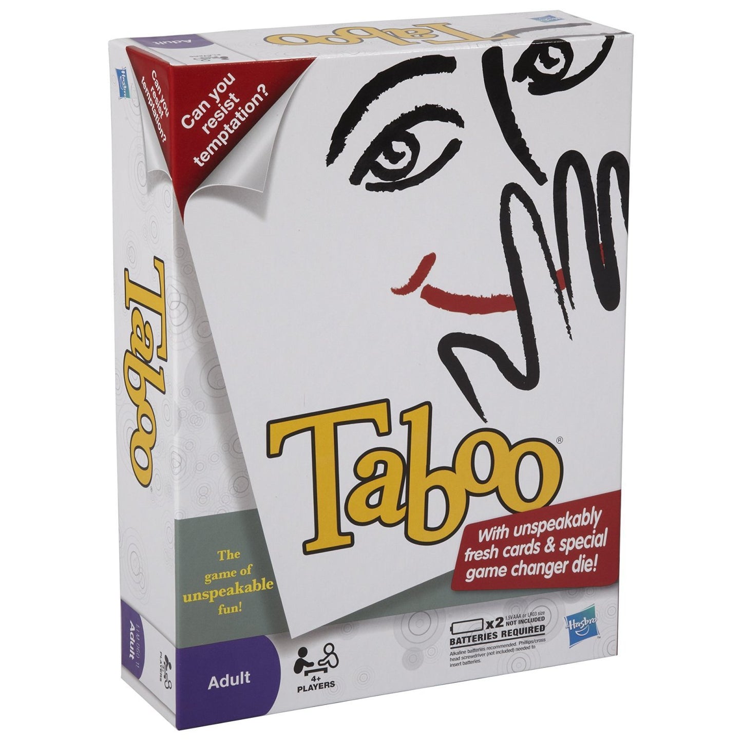 Taboo The Game of Unspeakable Fun with Fresh Cards & Special Game Changer Die Board Game
